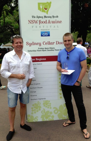 conrad and neal at sydney cellar door