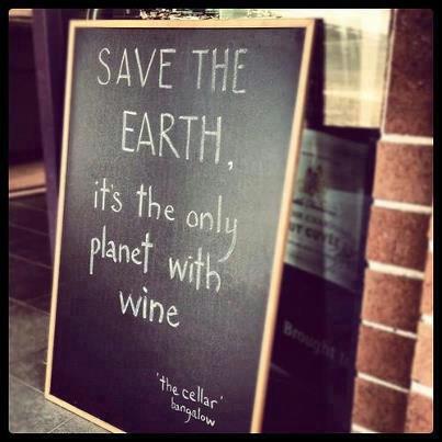 save the earth wine wankers
