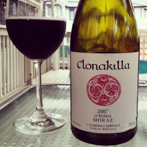 wine wankers shiraz week clonakilla oriada shiraz 2007