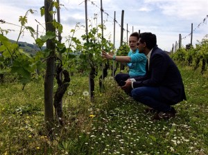 Claudia Cigliuti of Azienda Agricola Cigliuti in Barbaresco takes a visitor for a walk in the vineyards before a wine tasting. Producer visits are some of the most personal in the world. 