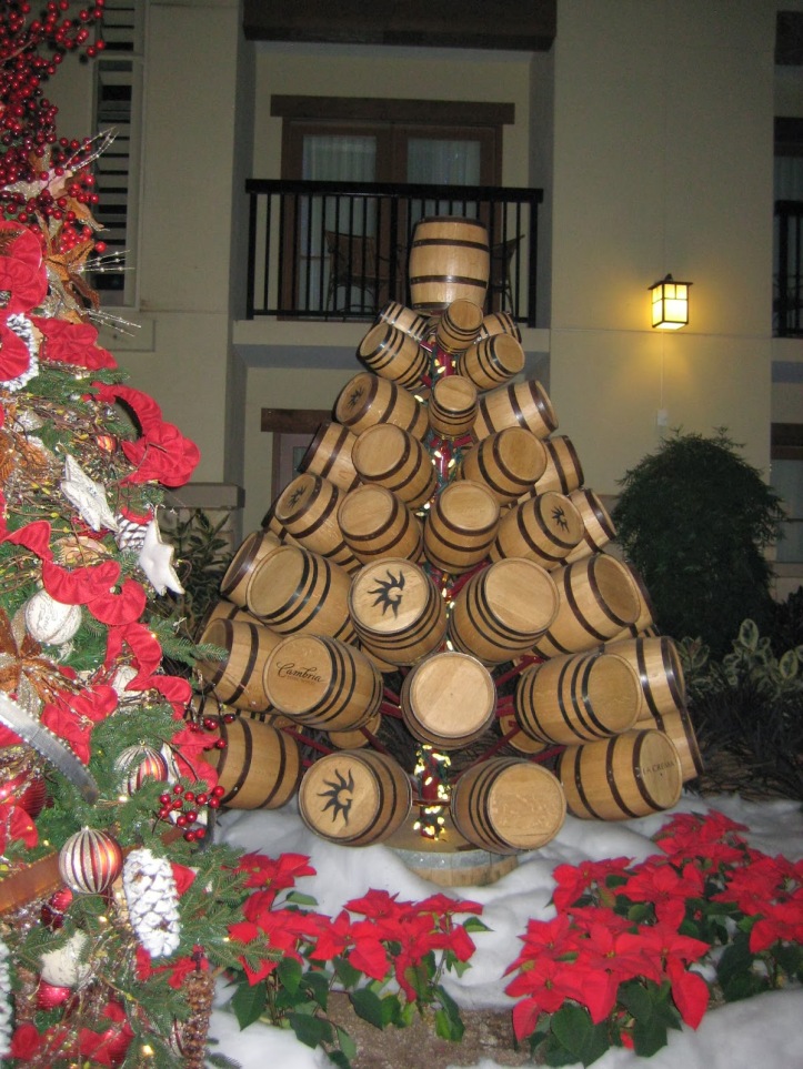 wine wankers christmas images christmas-tree-wine-barrels